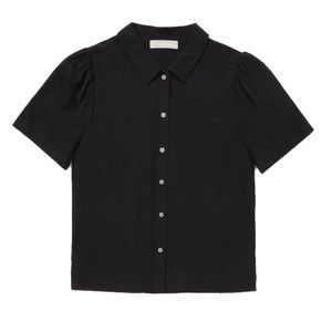 Black Silk Everlane Blouse